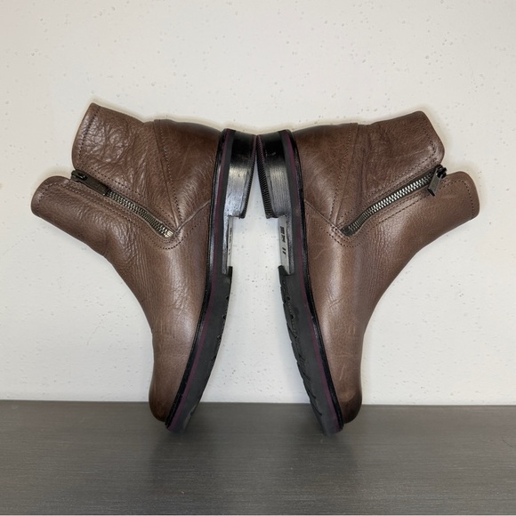 Samuel Hubbard Double Zip Boots Womens 7.5M Grey Tumbled Leather Taupe  Portugal main image 8